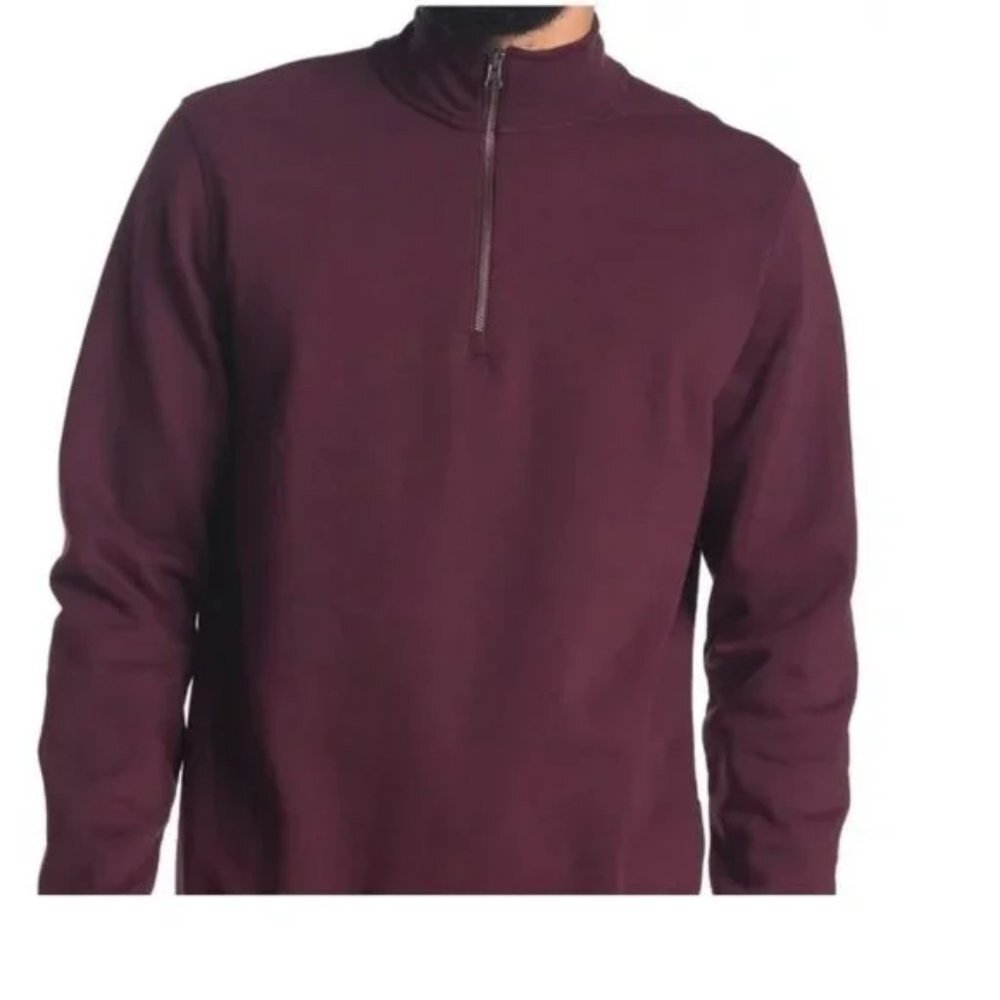 Tailor Vintage Pullover Sweatshirt 1/4 Zip Brushed Fleece NWT Size Small